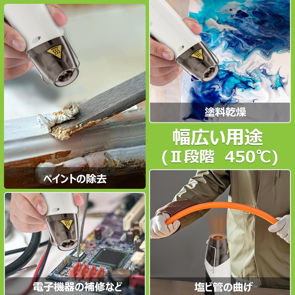 WORKPRO Heat Hot Mini Heat Embossing Rapid 2 Temperature Charging Overload for Removing Resin Removing Heat Heat Tool Gun, Gun, Gun, Heater, Compact,