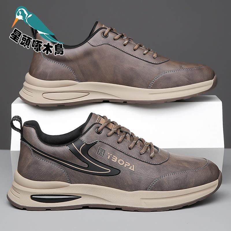 

Spring and Autumn new men s shoes fashionable and versatile outdoor casual shoes non-slip and wear-resistant soft-soled transparent shoes 44