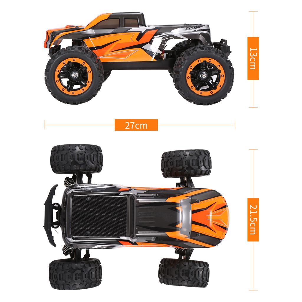 16889A-Pro 1:16 RC auto 4WD Big Foot RC auto 45 km/h Vysokorychlostní 2840 bezkomutátorové motorové vozidlo All