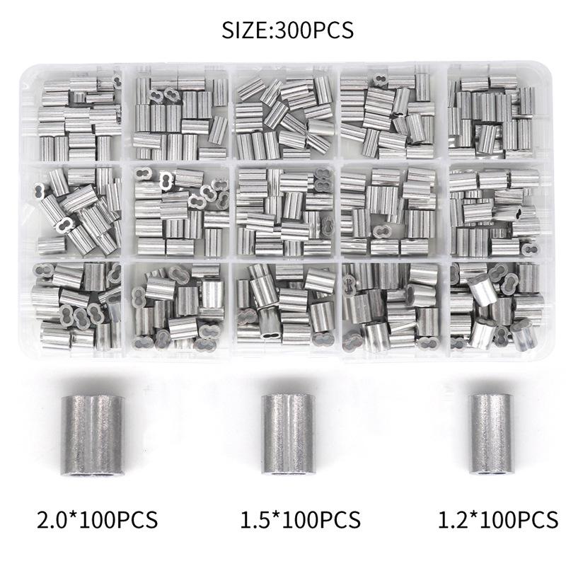 255 Stainless Steel Wire Rope & 8-Shaped Aluminum Sleeve Crimping Pliers - American-Style Portable Outdoor Fishing Tool