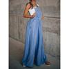 Losse zijzakken mouwloze denim jumpsuits, casual verstelbare schouderband denim bretels broeken, dames denim jeans & kleding