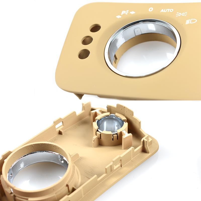 3 Colors Car Interior Accessories Headlight Switch Button Panel Trim Cover For BENZ 2007-2009 W219 CLS 300 350 320 400 450 500
