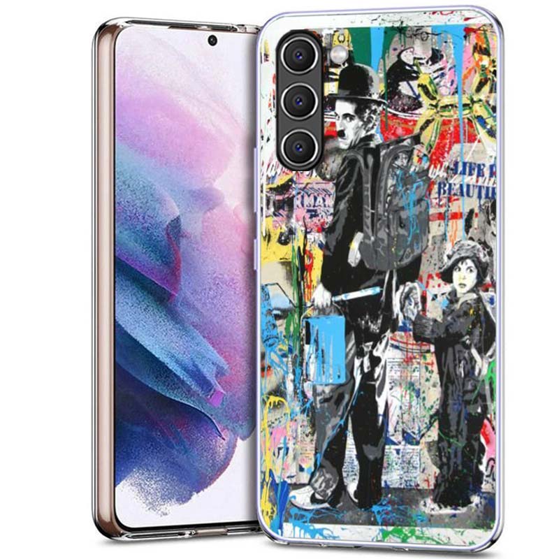 Banksy Graffiti Art Abstract Phone Case for Samsung A54 A14 A24 A34 A17 A37 A57 A55 A35 A25 A15 A13 A23 A33 A53 A07 A05S A04S A0