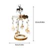Rotating Aromatherapy Candle Holder Metal Rotating Candle Holder Dinner Atmosphere Tabletop Rotating Decoration