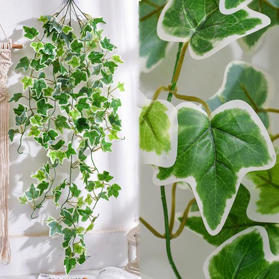 Hanging Artificial Green Plants UV Resistant Realistic Fake Leaf Vine Ivy Wedding Party Indoor Outdoor Garden Wall Hanging Faux Greenery Decoration