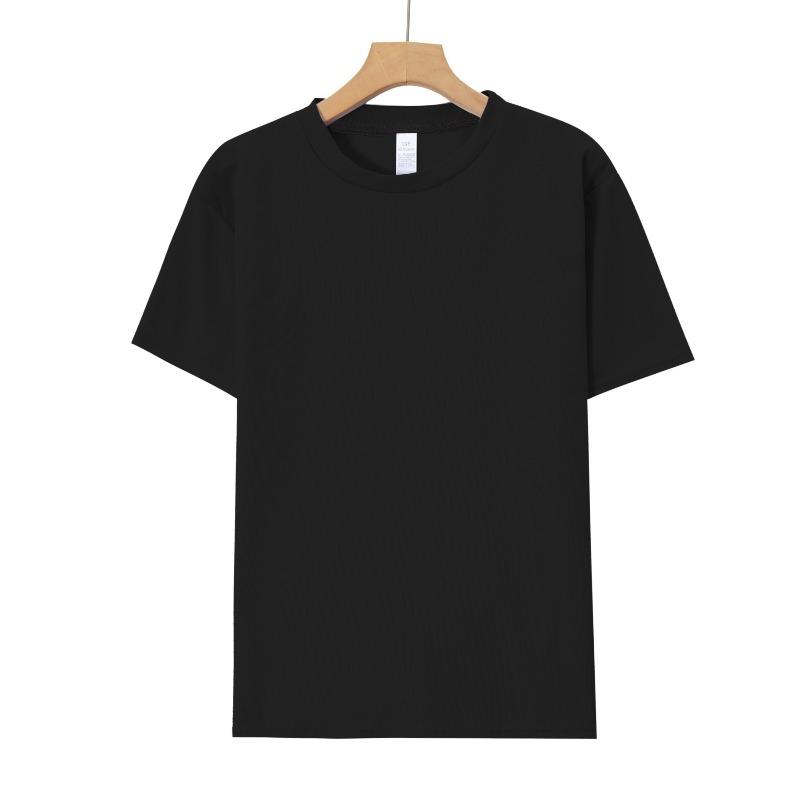 European Size Childrens Round-neck Short-sleeved T-shirt with Rabbit Pattern Print