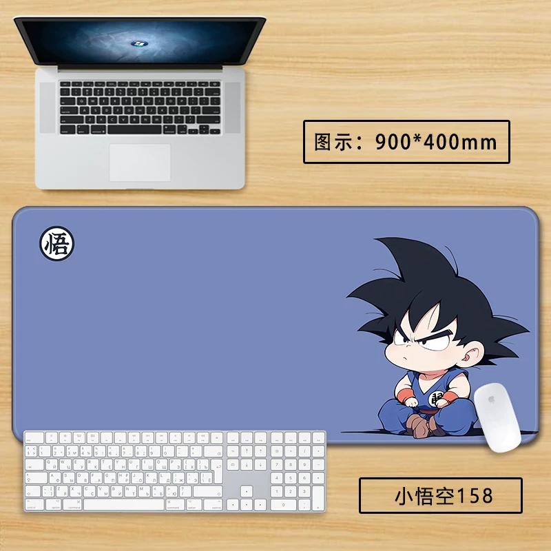 Neuer Schlichter Stil Son Goku Leder Mauspad Übergröße Animation Dragon Ball Kakarotto Kreative Computer Tastatur Büro Rutschfest Wasserdicht Tischmatte