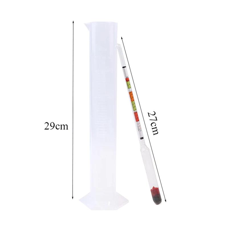 3pc/set Triple Scale Hydrometer for Home Brew Wine Beer Cider Alcohol Testing 3 Scale Hydrometer Wine Sugar Meter Test