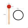 Sound Bowl Mallet and OLoop Set Clear Resonance Acoustic Rubber Ergonomic