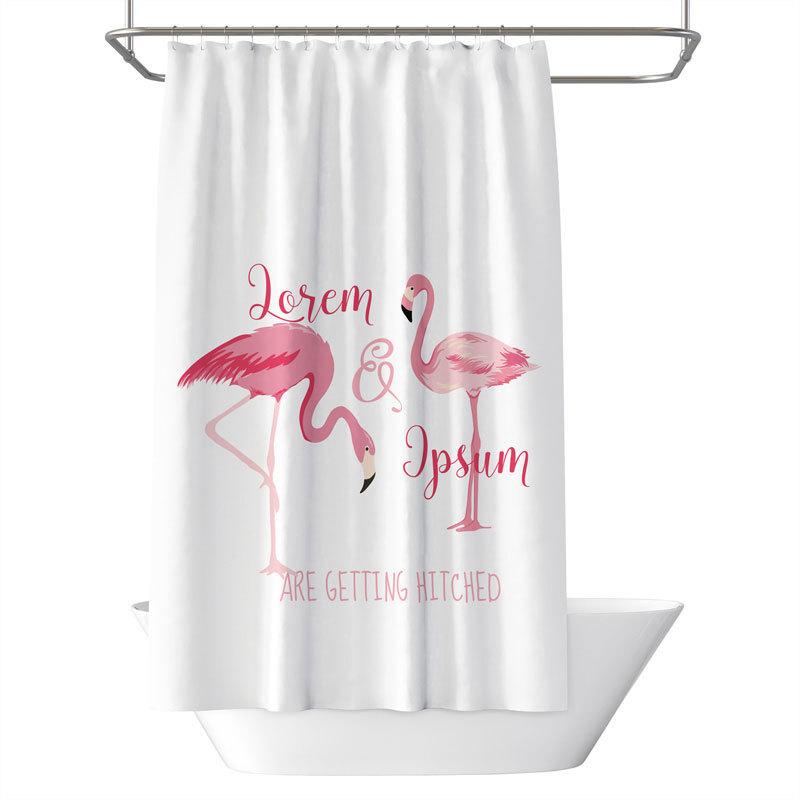 Bathroom Thickened Waterproof Curtain Mildew Proof Shower Curtain Shower Partition Curtain Shower Curtain Bathroom Curtain Free Perforation