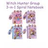 K-POP Demon Hunters 3-in-1 Coil Notebook Stickers DIY Journal Material Phone Case Decor Stickers Stationery Gift for Fans