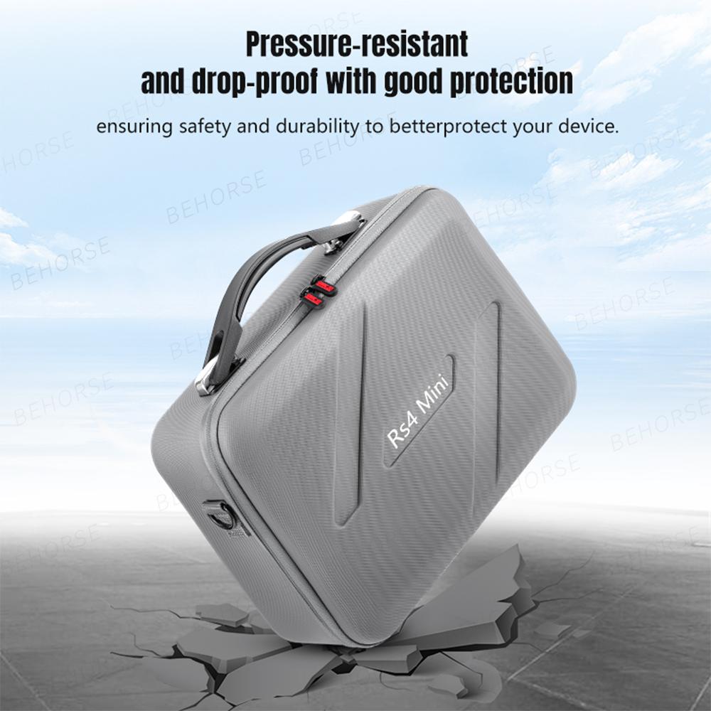Carrying Case For DJI RS 4 Mini Hard Shell Handbag Portable Storage Bag Waterproof For DJI RS 4 Mini Handheld Head Accessories