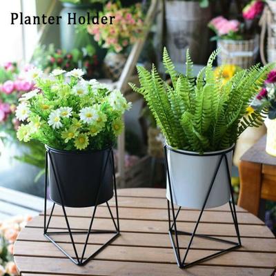 Nordic Style Bonsai Flowerpot Creative  Iron Art Plant Vase Stand Planter Holder Garden Balcony Decor Flower Vase Shelf Rack