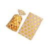 Gold Polka Dot Self-Adhesive Transparent Plastic Bags for Small Biscuits and Candy
