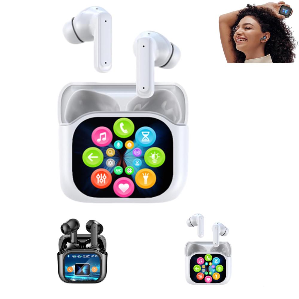 AI Translation Bluetooth V 5.4 Interactive Screen ANC Noise-cancelling Wireless Headphones Are Suitable for Office Sports
