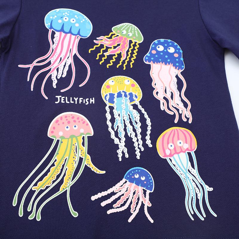Glow-in-the-Dark Cartoon Baby T-Shirt - Summer 2026 Collection for Boys & Girls