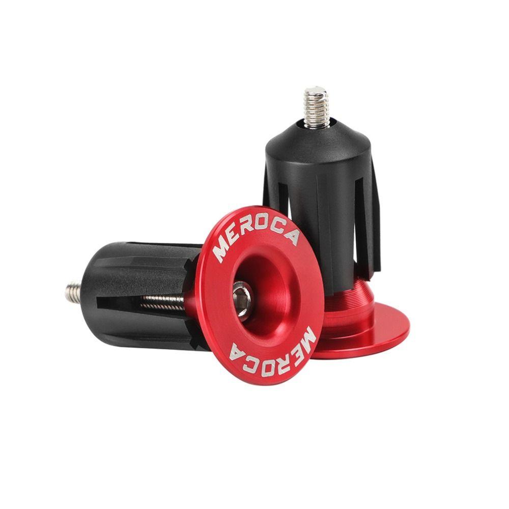 2pcs Aluminum Alloy Handlebar End Plug Bike Ornament Handlebar End Caps Bicycle Handlebar Plugs