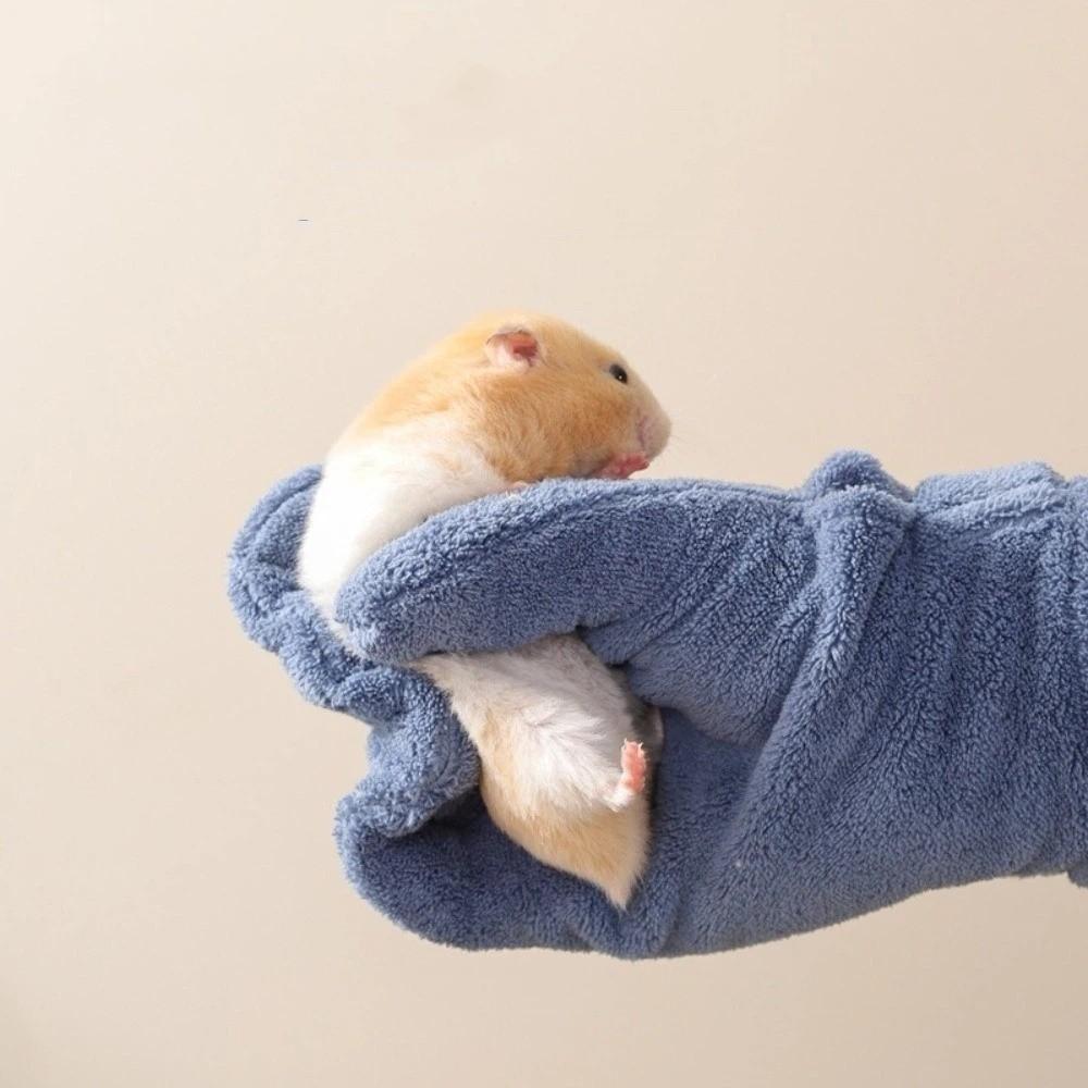 Bite Resistant Pet Handling Gloves Soft Wear Resistant Hamster Calming Glove Water Absorption Adjustable Bite Proof Gloves