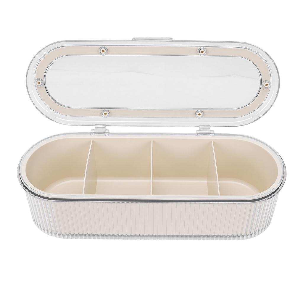 Clear Makeup Brush Holder   with   Lid for Dust   Beauty Sponge Storage Makeup Brush Holder