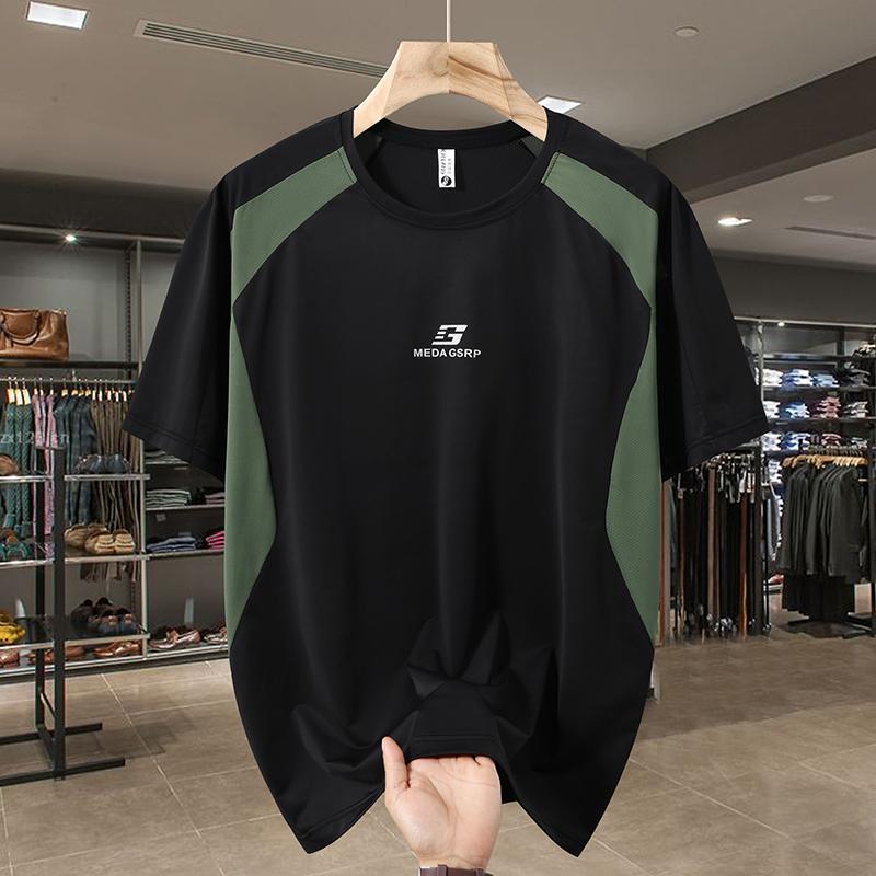 Мужская футболка большого размера 4XL-13XL, летние топы, черная футболка с коротким рукавом 13XL(170kg-180kg)