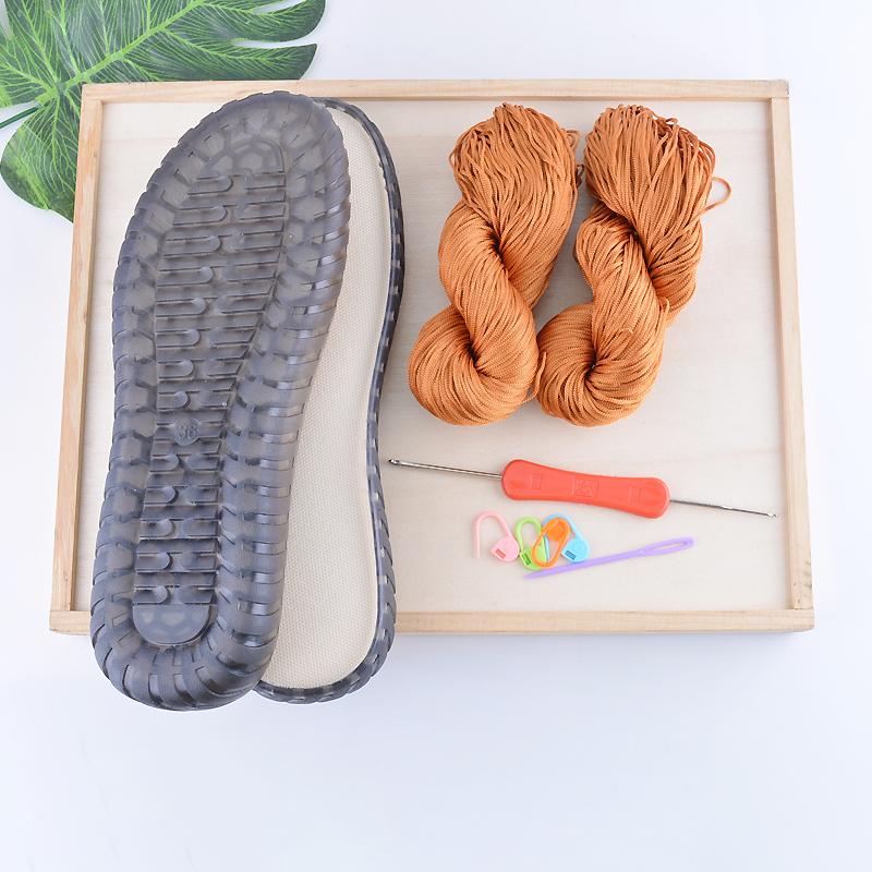 

Літня прохолода DIY Hook Soles Hook Line Anti-kick Soft Bottom Soles + Hollow Line Slippers Sandals DIY Hand-That Shoes Material 42