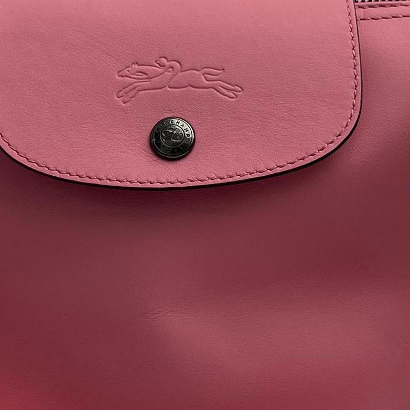 Longchamp Bolso de Hombro Le Pliage Xtra 32 Cierre de Broche y Cremallera Cuero Mediano para Mujer Rosa-Rosa 10189987018