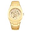 Automatic Mechanical Watches for Men Skeleton Hollow Dial Luminous Wrist Watch Steel Strap Square Case Watch Waterproof
