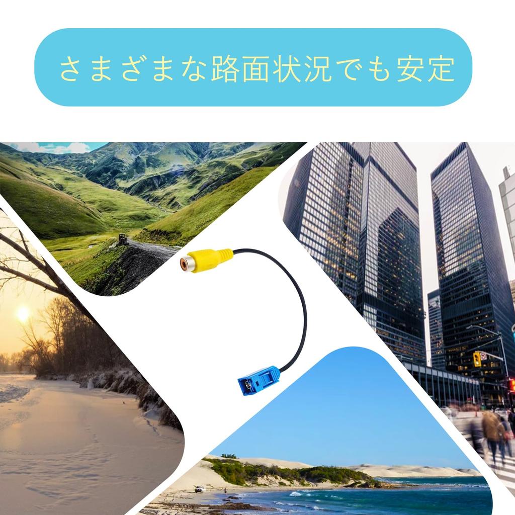 MUFUSHAN Rear Camera Conversion Cable, Rear Camera Connecting Adapter, Rear Camera, RCA Wiring, Rear