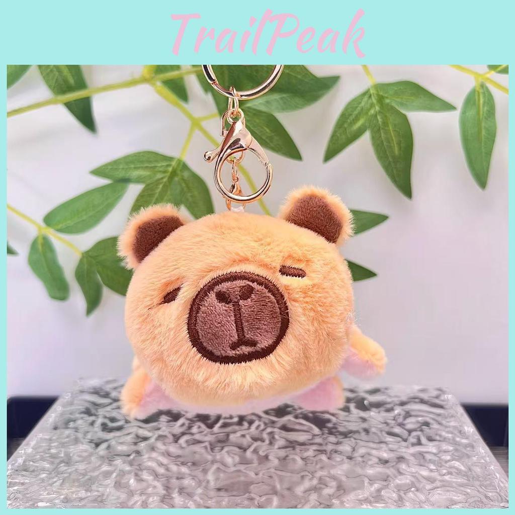 Water Unique Flip Capybara Plush Toy Cute Animal Keychain Soft Short Design Plush