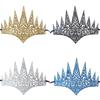 Intricate Cutout Crowns Mask Party Headpiece For Masquerades Costume Halloween Celebration Elegant Lightweight Design