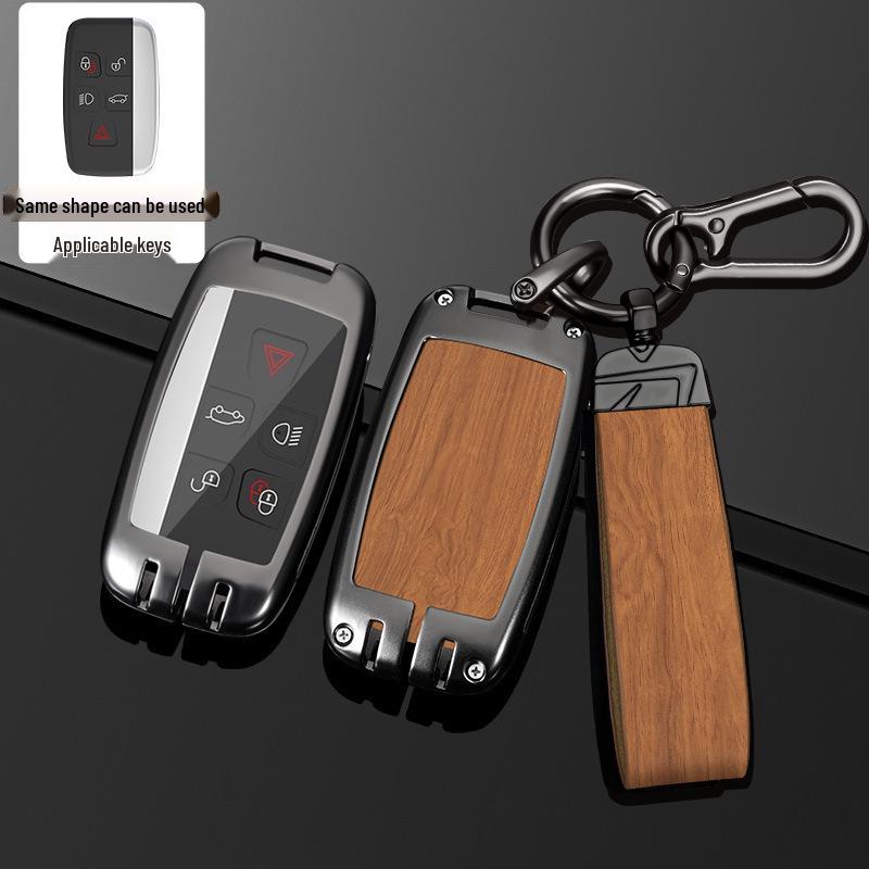 Land Rover Key Case for Range Rover, Defender, Velar, Evoque, Discovery 4, Freelander, and Discovery 5 - Metal Car Key Bag.