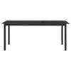 Maison Exclusive - Table de jardin Noir 190x90x74 cm Aluminium et verre