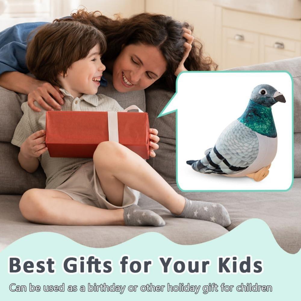 Pigeon Plush Toy  Plush Doll Simulation Ornaments Soft and Cute Peace Bird Animal Cute  As Gift for Kids