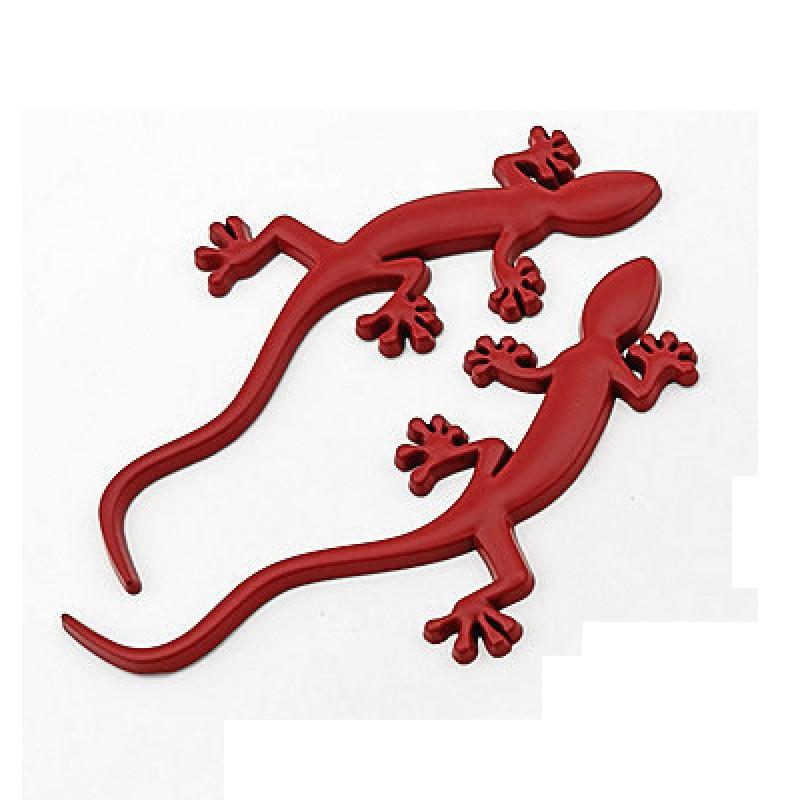 3D Metal Gecko Lizard Rear Trunk Body Emblem Badge Sticker Decals