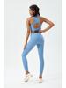 2025 Euro-American Women's High Waist Yoga Pants Set - Nude Feel, Elastic, Ideal for Running & Fitness