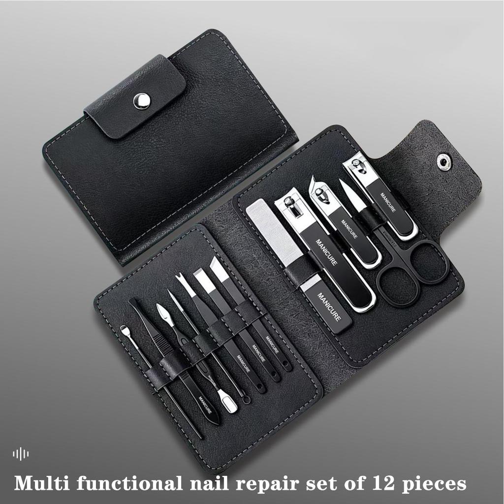 Xiaomi Anti-Splash Stainless Steel Nail Clipper Set Multi-Functional Fingernail & Toenail Clippers Manicure Pedicure Kit for Home Use
