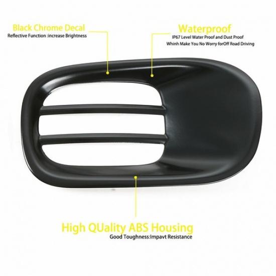 Rear Fog Light Cover ABS Fog Taillight Frame Trims For Jeep Renegade 2015-2018