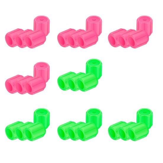 Glowing Car Tire Valve Caps Waterproof Glow In The Dark Tire Lights Night Safety Light Universal Bicycle Stem Covers for Car Truck SUV Motorcycle