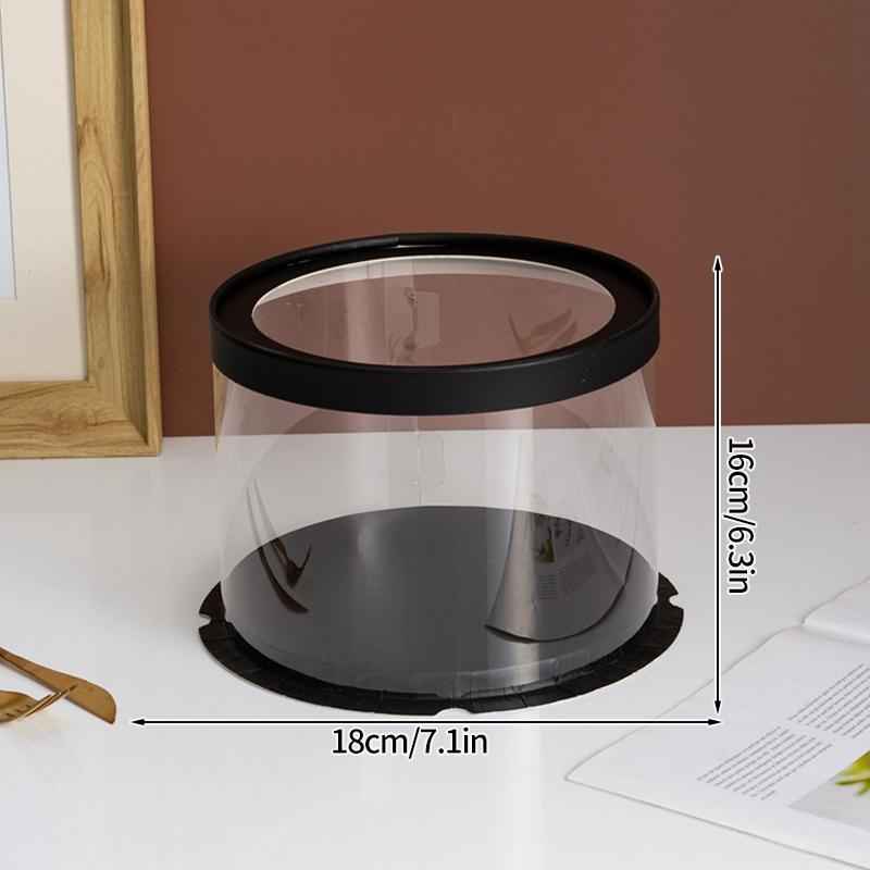 Transparent Cake Box Clear Gift Packaging Boxes Birthday Party Cake Packing Candy Storage Containers  Anniversary Party Decor