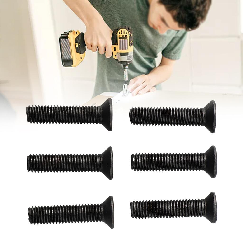 6/10Pcs Fixing Screw M5/M6 22mm/25mm Left Hand Thread For UNF Drill Chuck Shank Adapter Power Tool Replacement Accessories