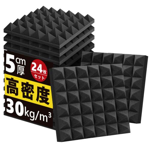 HomLead Sound-Absorbing Panel, 30*30*5cm, Sound-Dampening, Noise Reduction, Simple Soundproofing, Sound Absorption, Interior Decoration, Musical Instr