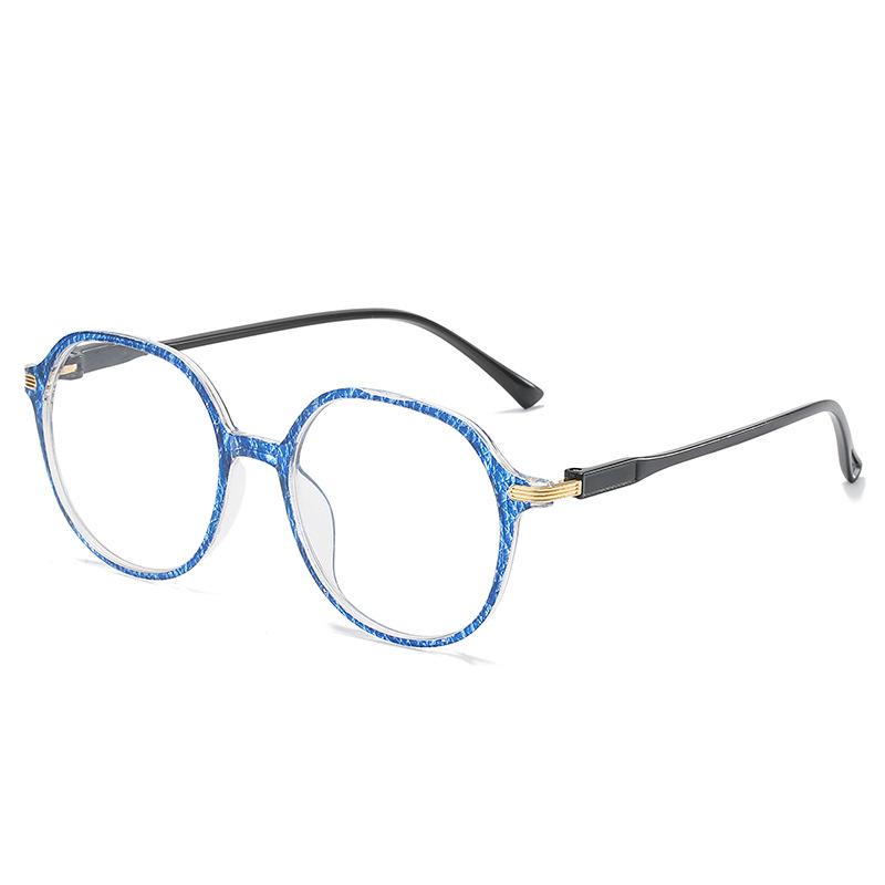 Reading Glasses For Women Patterned Round Anti Blue Light Presbyopic Eyeglasses Men Vintage Farsighted Eye Glasses +1.0 To +4.0