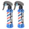 2 Pcs Barber Spray Bottle Quiet Ultra Fine Mist Salon Spray Bottle Barber Pole Light Shape for