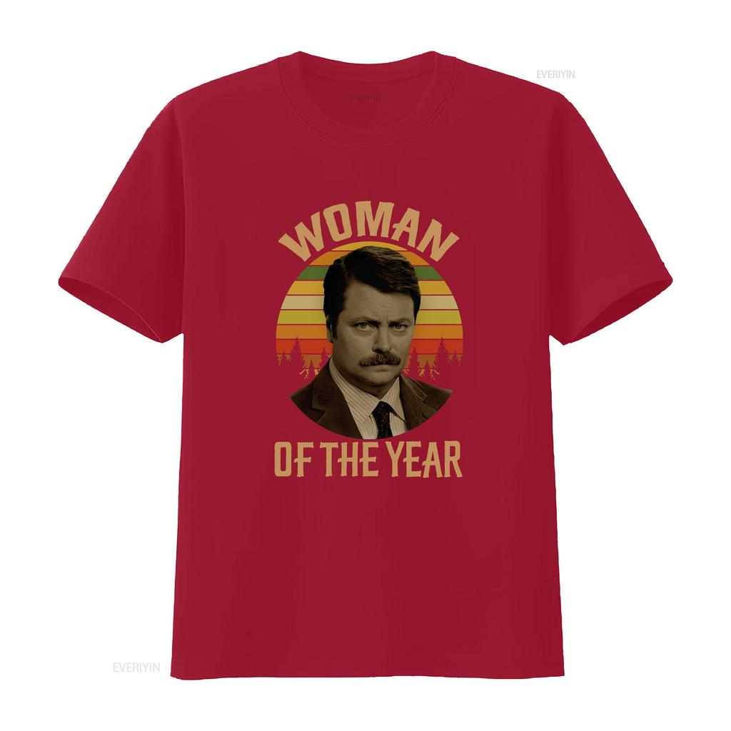 Neues limitiertes Kunst-T-Shirt für die Frau des Jahres, Vintage Retro, Ron Swanson Parks, vintage gewaschen, leicht, Unisex Designer-Kleidung