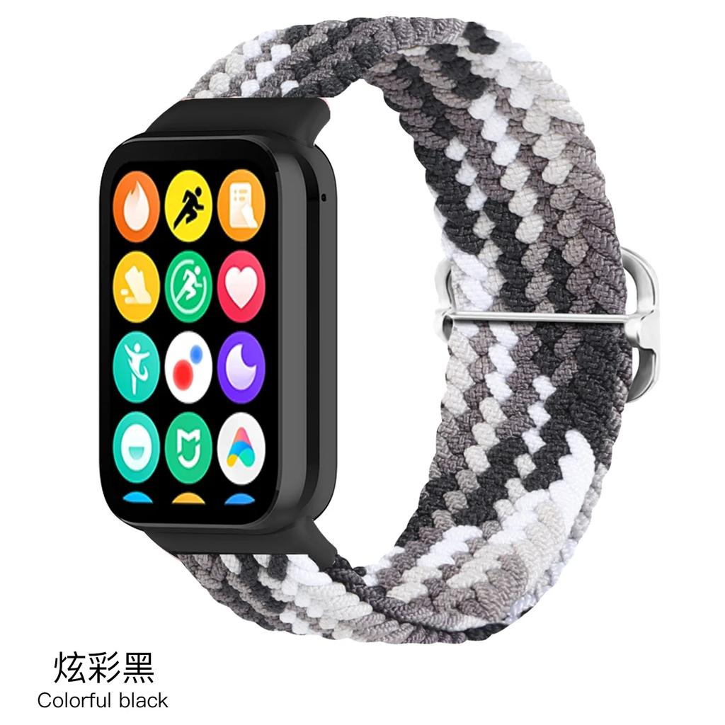 Nylon Loop Strap for Xiaomi Mi Band 9/8 Pro Bracelet AccessoriesCorrea for Redmi Watch 5/4 Belt Smartwatch Replacement Wristband