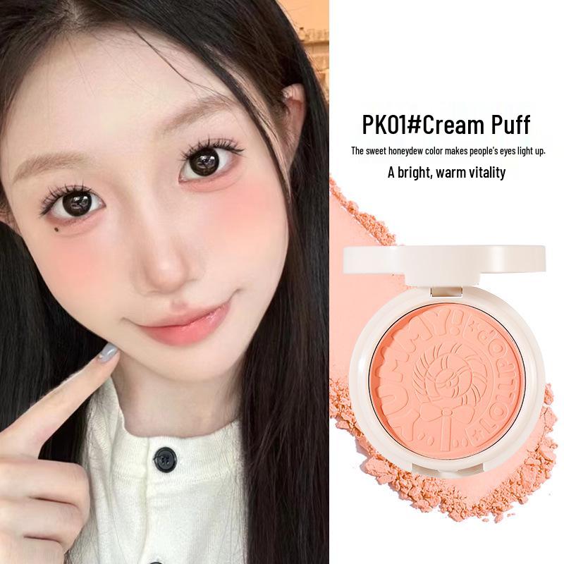 Xixi Sweet Pink Blush: Natural color payoff, brightens complexion, fine powder texture, enhances fairness, perfect for daily makeup.