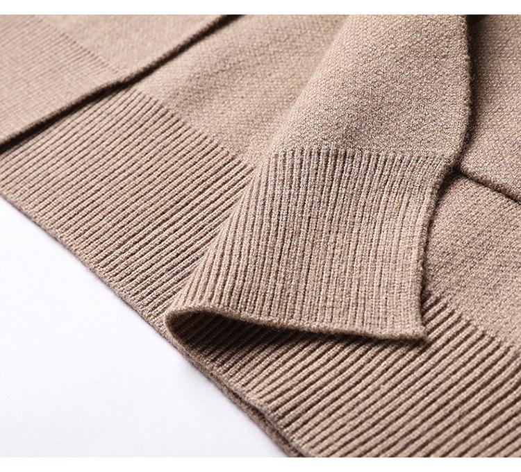 Men's Slim Fit Long Sleeve Knitted Cardigan - Spring/Autumn Casual Businesswear