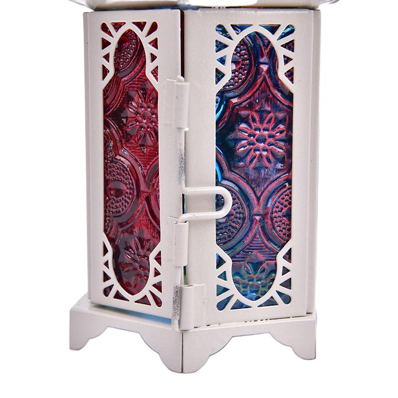 1 Stück Vintage Metall Hohl Kerzenhalter Kristall Kerzenständer Hängelaterne