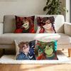 007n7 Customizable Pillow Case Square DoubleSided Printing Short Plush Sofa Cushion Cover Bedroom Bedside Pillow