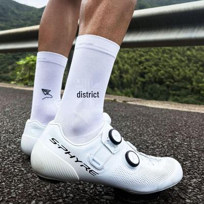 Nieuwe Sporcks Fietssokken: Ademend, Sneldrogend, Hoge Elasticiteit, Middelhoge Sok voor Alle Seizoenen, Unisex